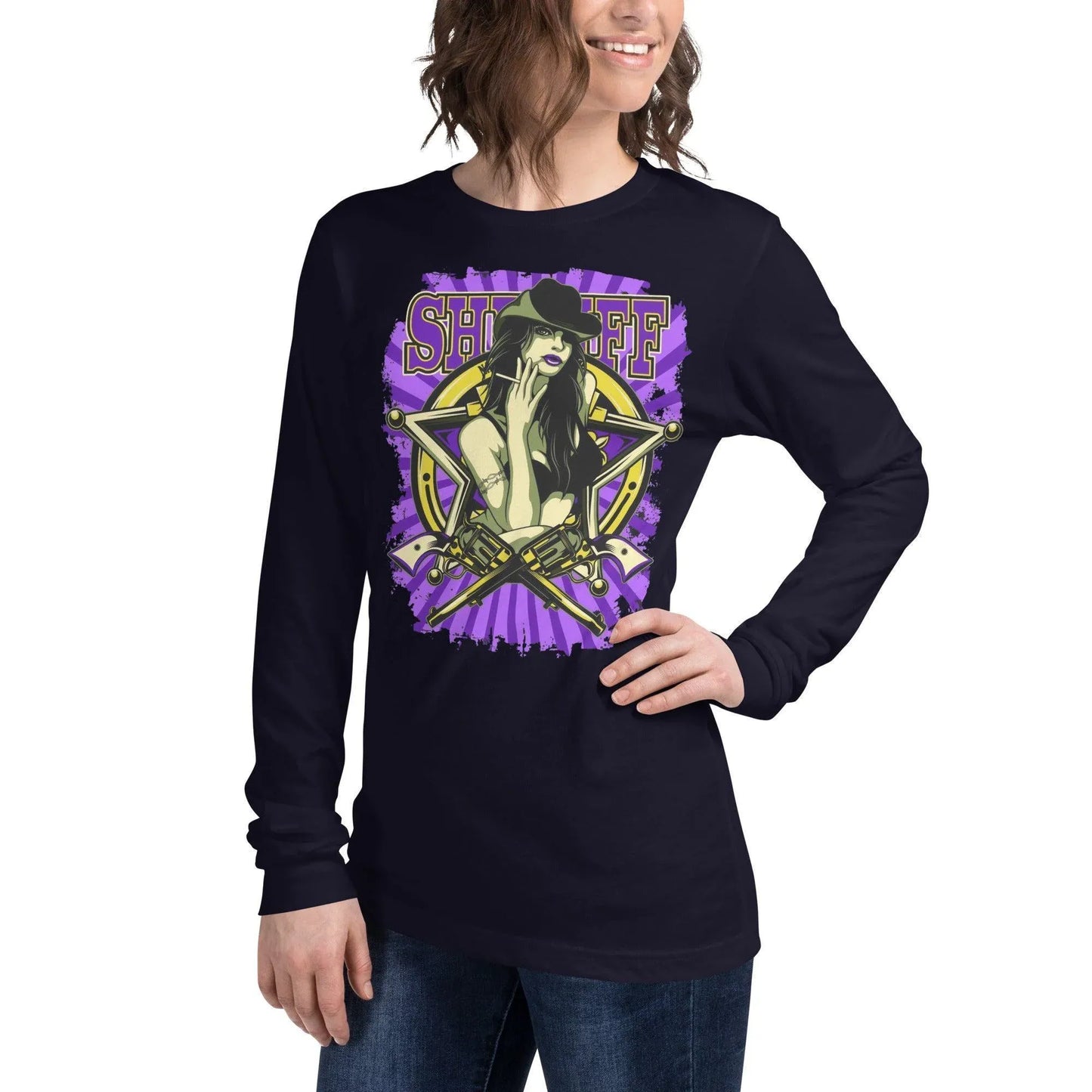 sheriff-langarmshirt-langarmshirt-jlr-design-81398 - JLR Design