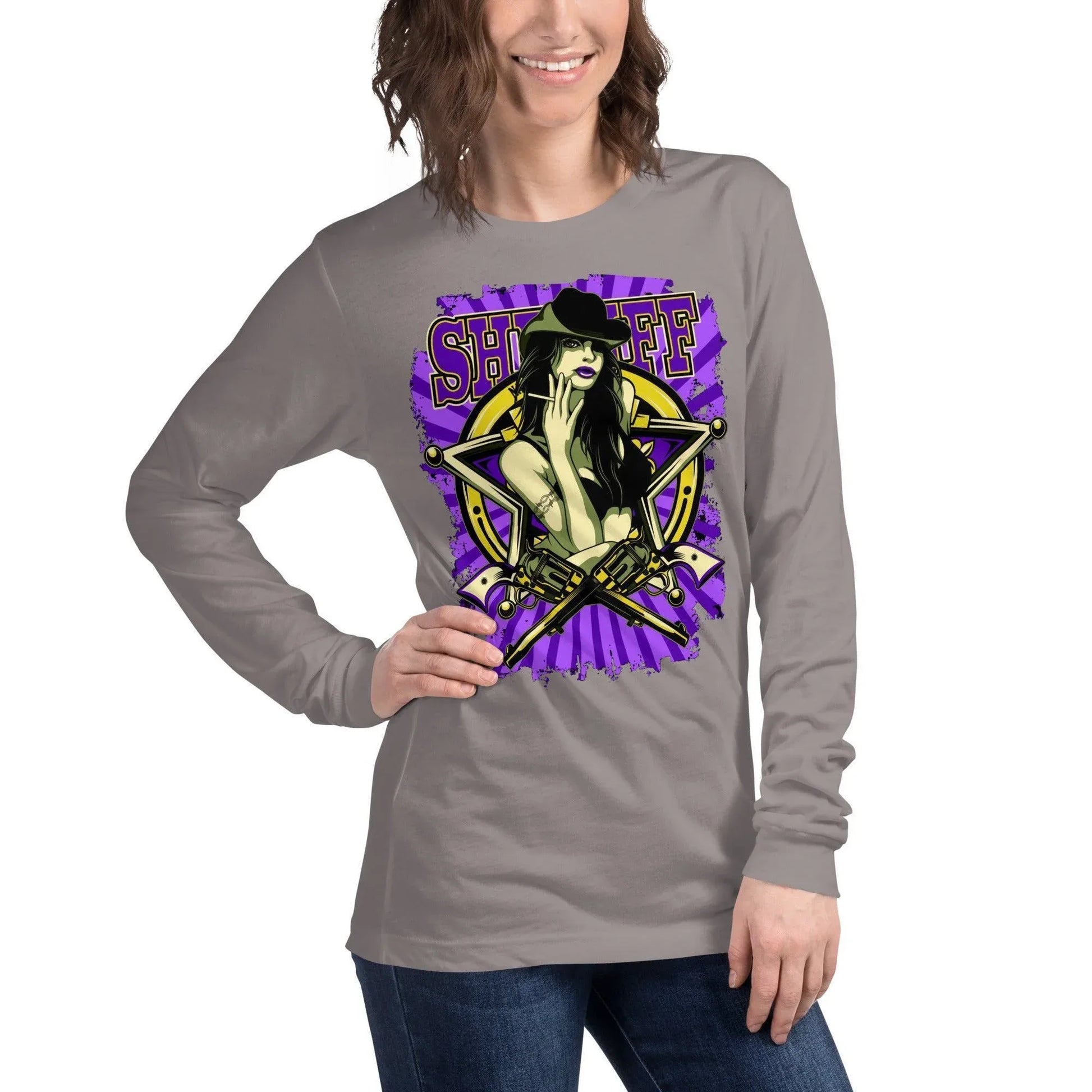 sheriff-langarmshirt-langarmshirt-jlr-design-85173 - JLR Design