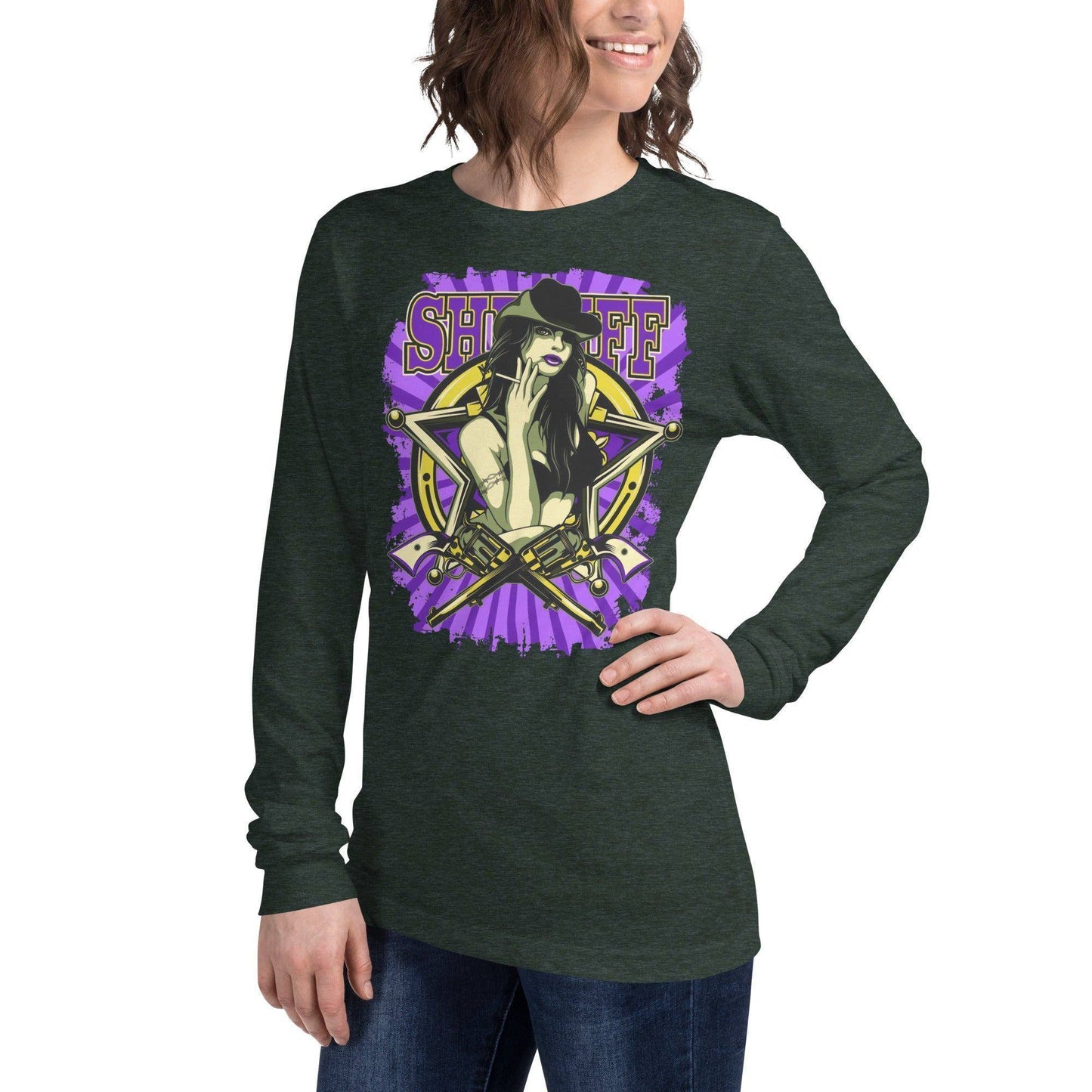 sheriff-langarmshirt-langarmshirt-jlr-design-87203 - JLR Design