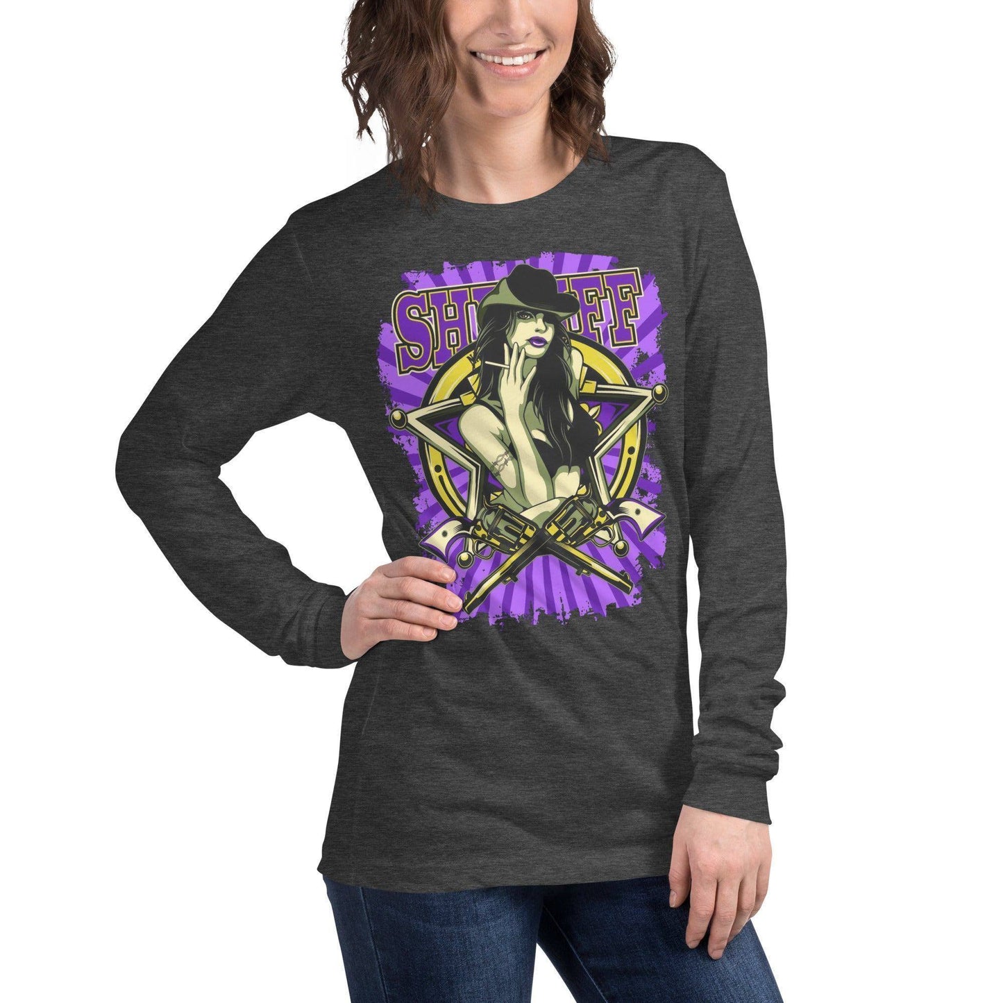 sheriff-langarmshirt-langarmshirt-jlr-design-91631 - JLR Design