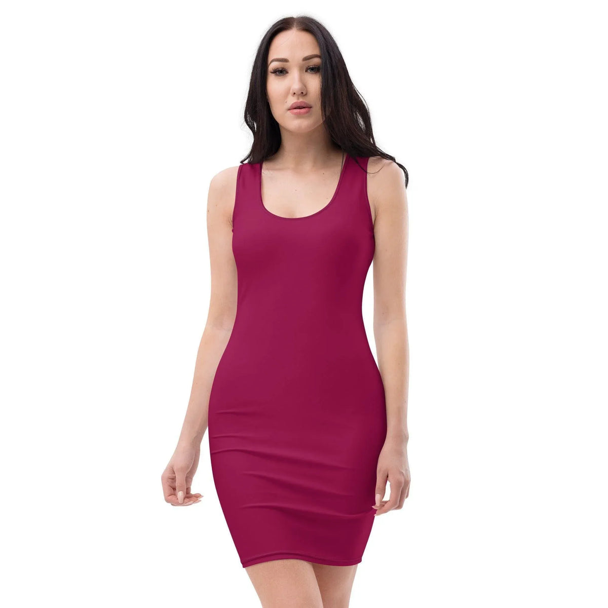 slim-fit-basic-kleid-burgundy-slim-fit-basic-jlr-design-jlr-design-de-2 - JLR Design