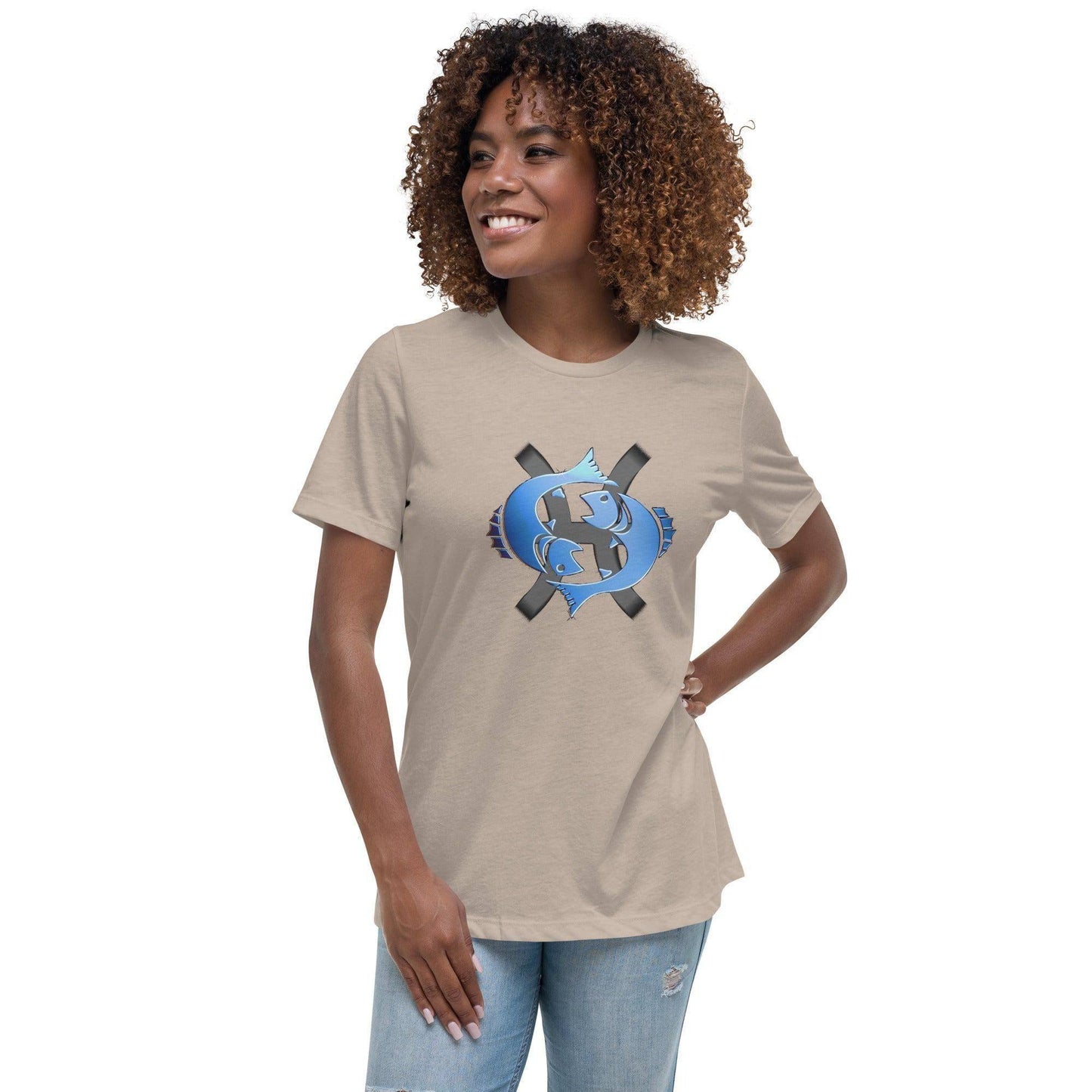 sternzeichen-fische-damen-t-shirt-t-shirt-jlr-design-10295 - JLR Design