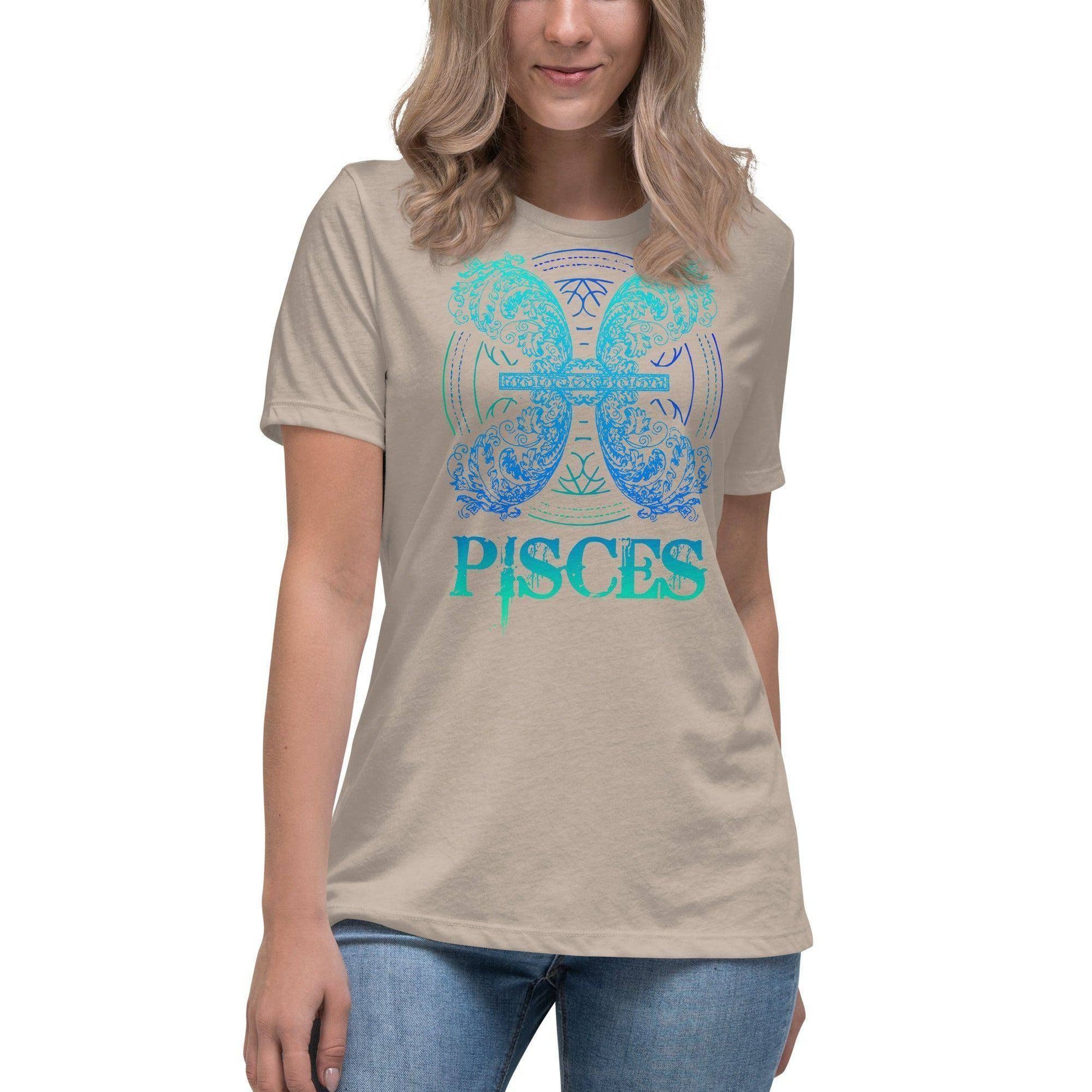 sternzeichen-fische-damen-t-shirt-t-shirt-jlr-design-12 - JLR Design