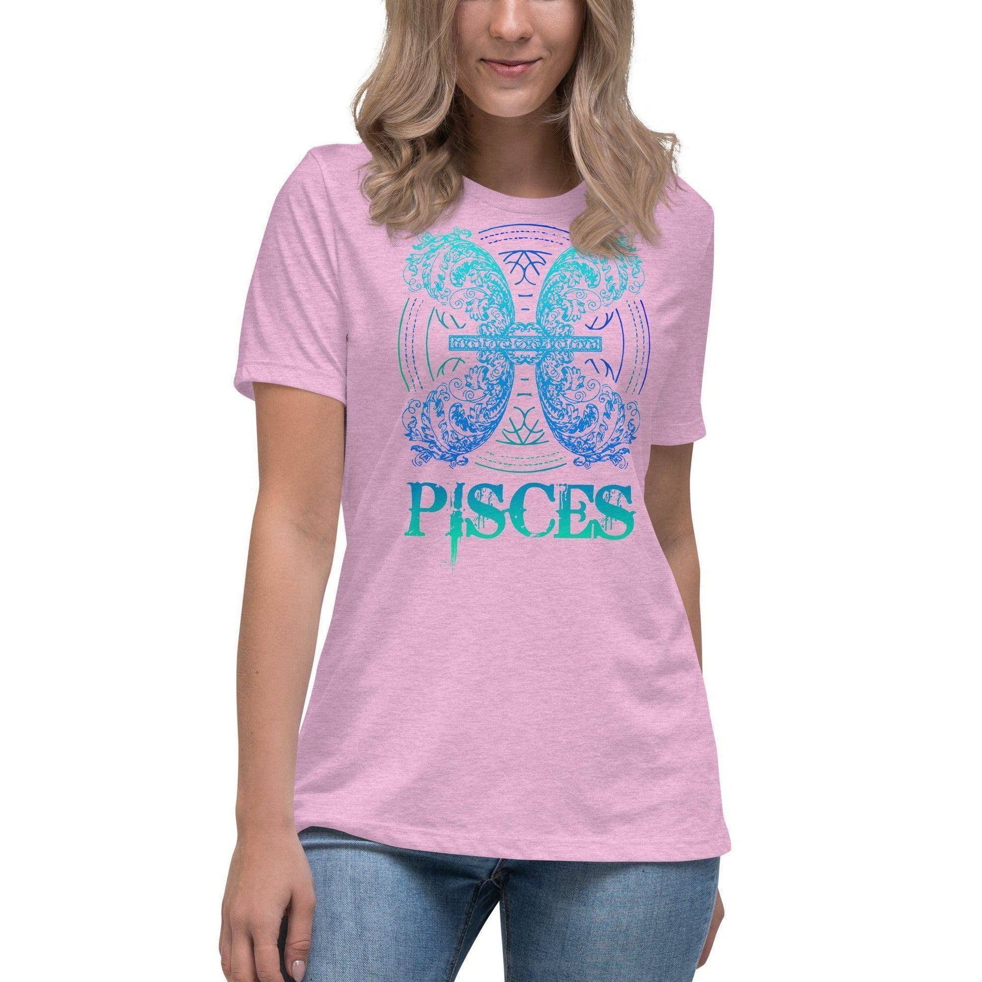 sternzeichen-fische-damen-t-shirt-t-shirt-jlr-design-13 - JLR Design