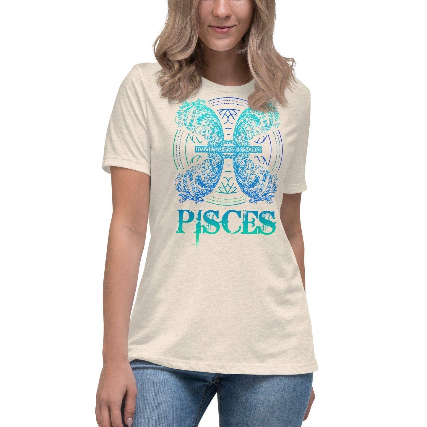sternzeichen-fische-damen-t-shirt-t-shirt-jlr-design-14 - JLR Design