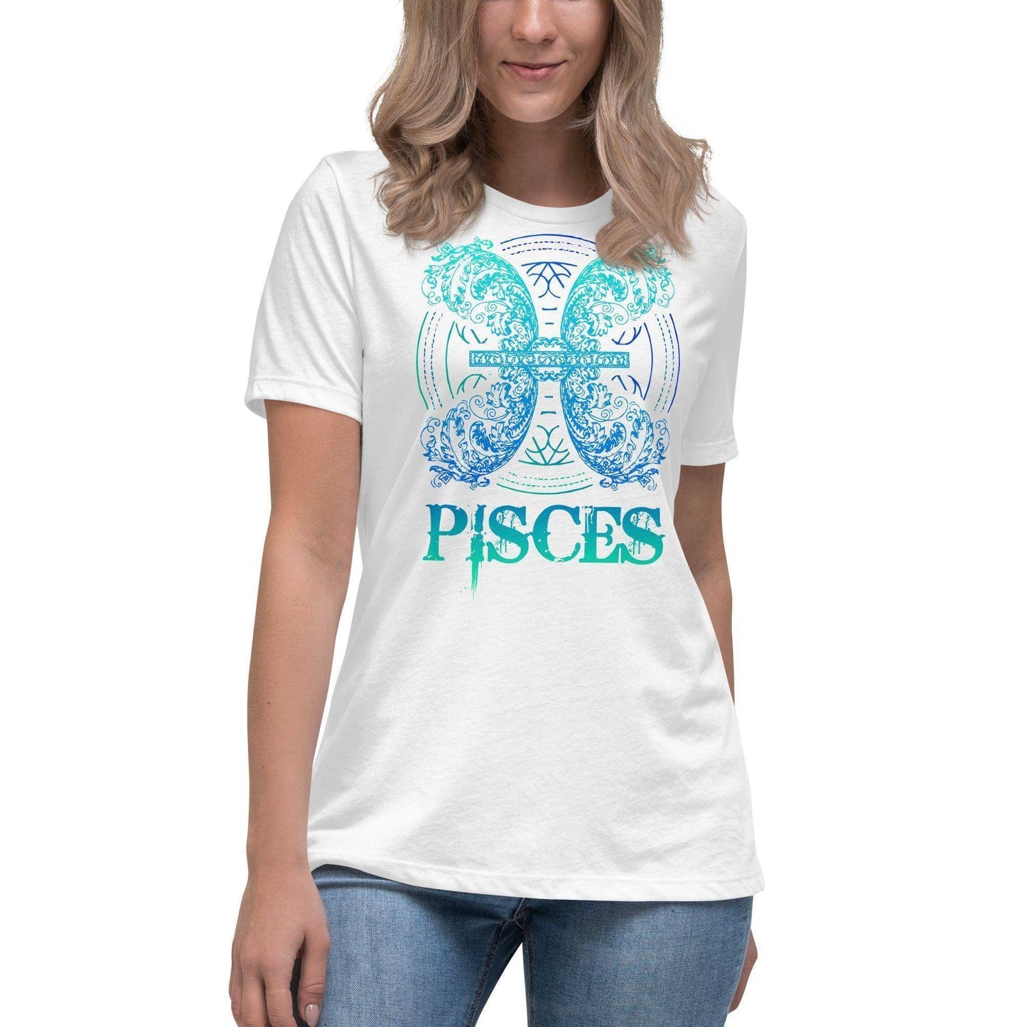 sternzeichen-fische-damen-t-shirt-t-shirt-jlr-design-16 - JLR Design