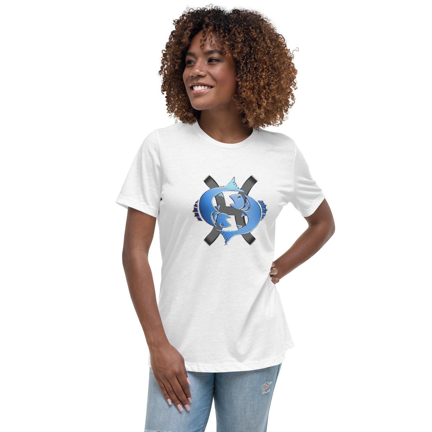 sternzeichen-fische-damen-t-shirt-t-shirt-jlr-design-17000 - JLR Design