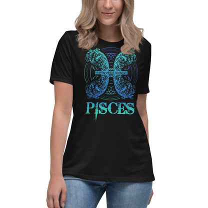 sternzeichen-fische-damen-t-shirt-t-shirt-jlr-design-2 - JLR Design