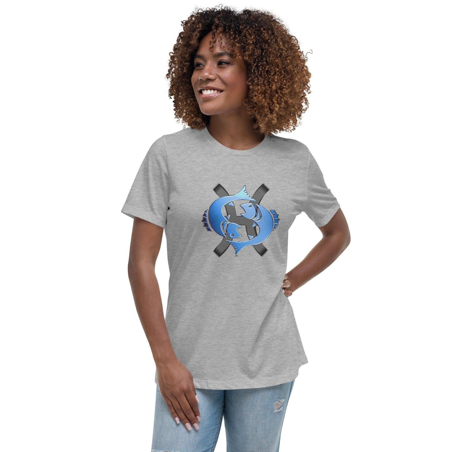 sternzeichen-fische-damen-t-shirt-t-shirt-jlr-design-38222 - JLR Design