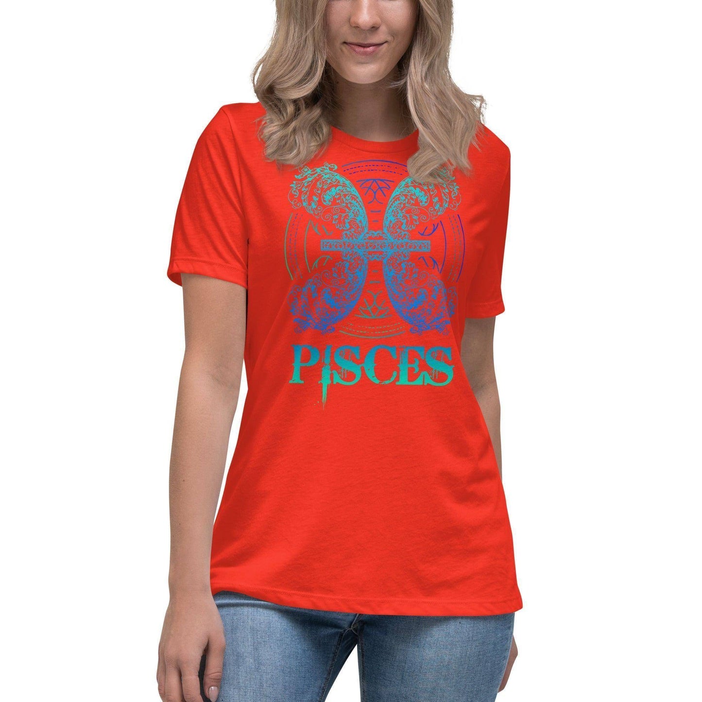 sternzeichen-fische-damen-t-shirt-t-shirt-jlr-design-4 - JLR Design
