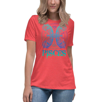 sternzeichen-fische-damen-t-shirt-t-shirt-jlr-design-5 - JLR Design