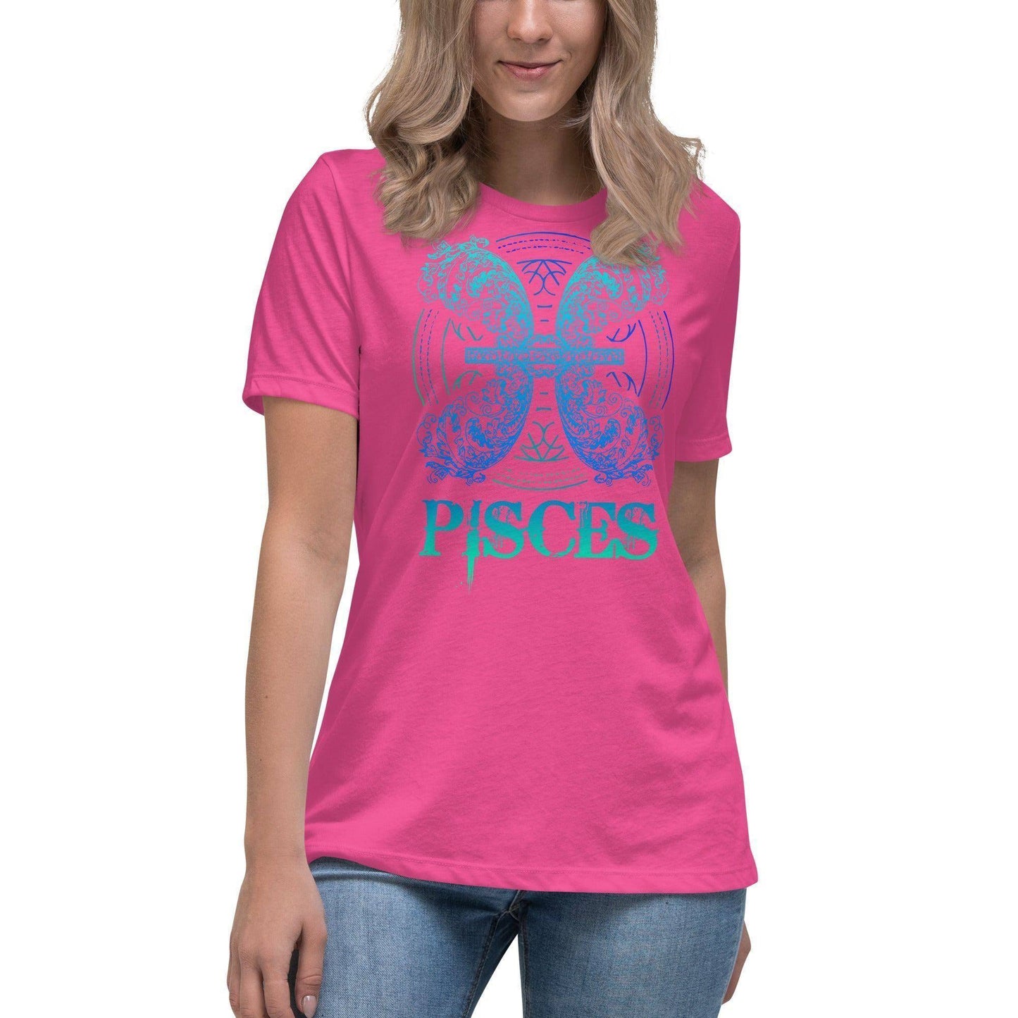 sternzeichen-fische-damen-t-shirt-t-shirt-jlr-design-6 - JLR Design