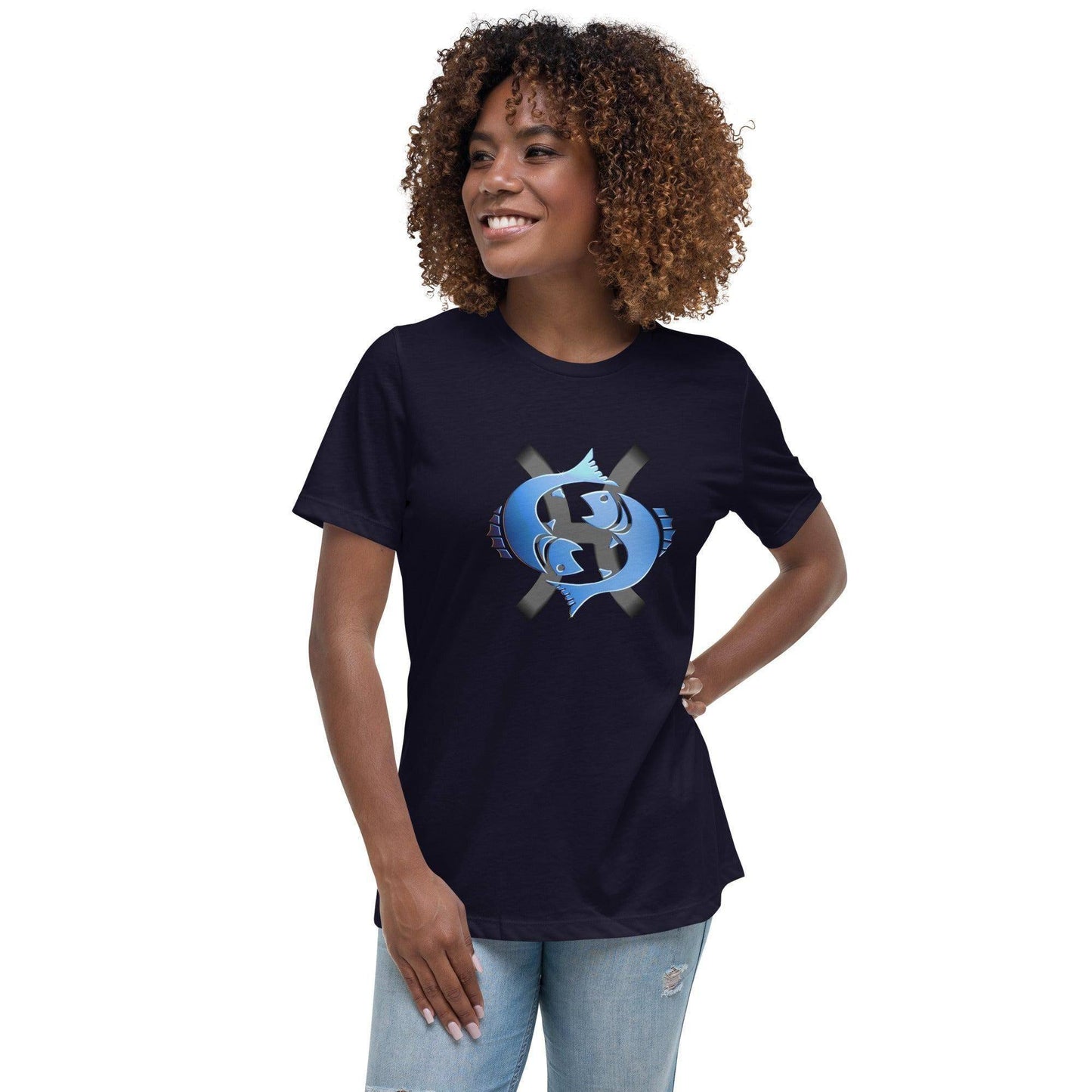 sternzeichen-fische-damen-t-shirt-t-shirt-jlr-design-66958 - JLR Design