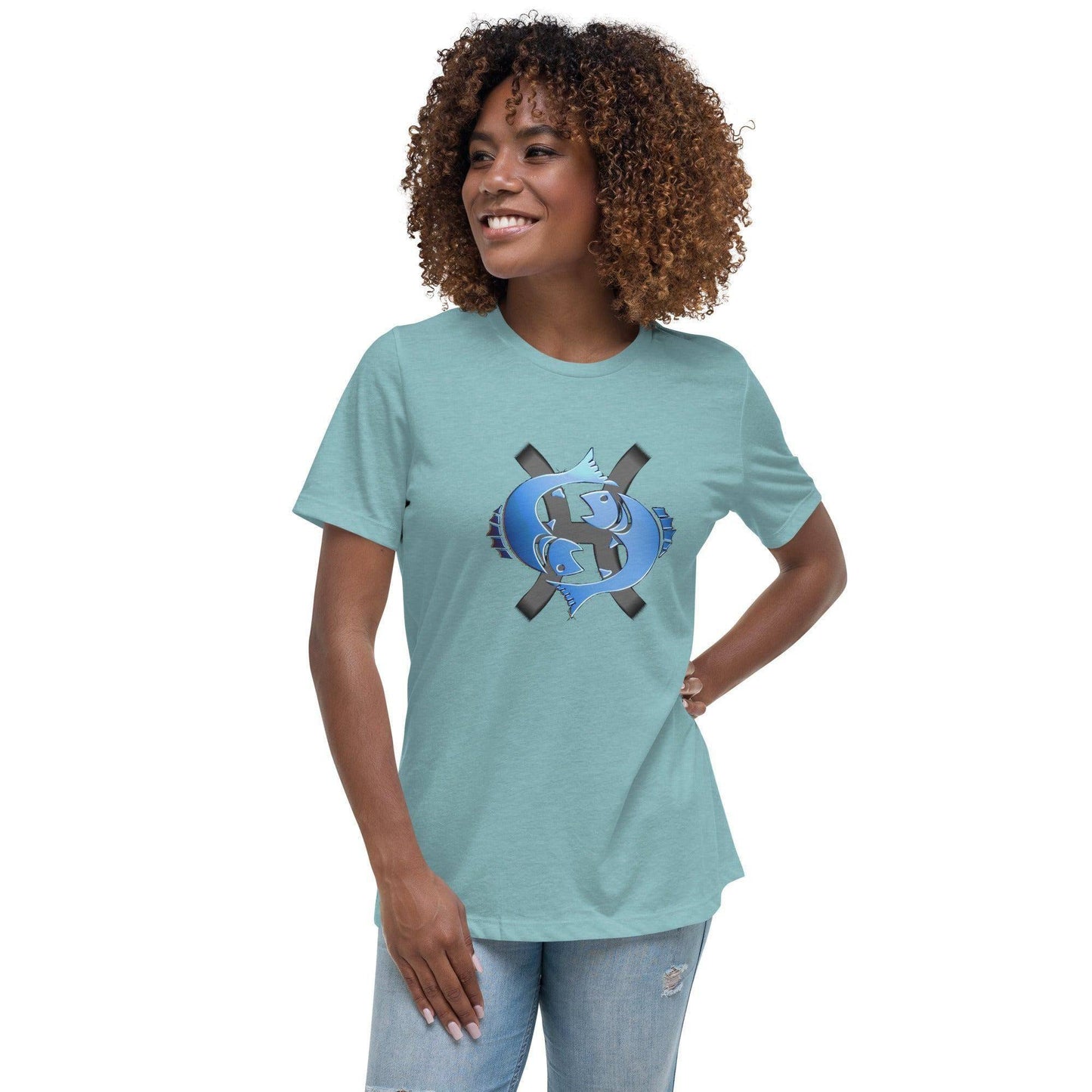 sternzeichen-fische-damen-t-shirt-t-shirt-jlr-design-85533 - JLR Design