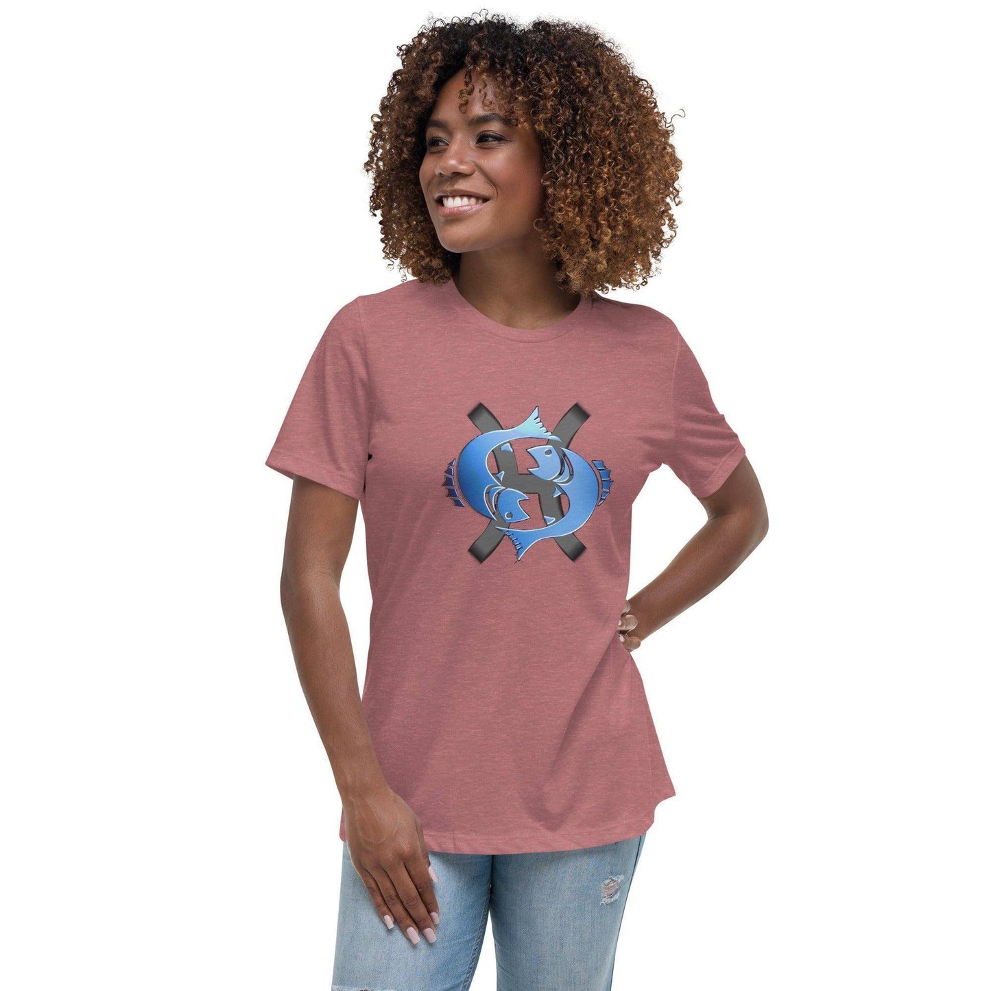 sternzeichen-fische-damen-t-shirt-t-shirt-jlr-design-92775 - JLR Design