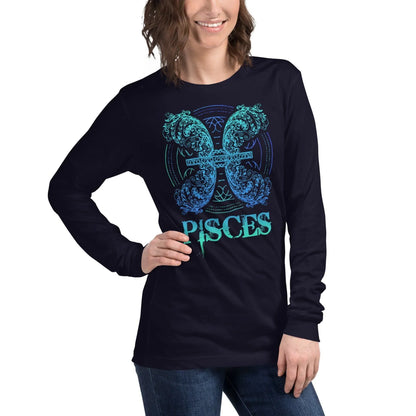 sternzeichen-fische-langarmshirt-langarmshirt-jlr-design-11 - JLR Design