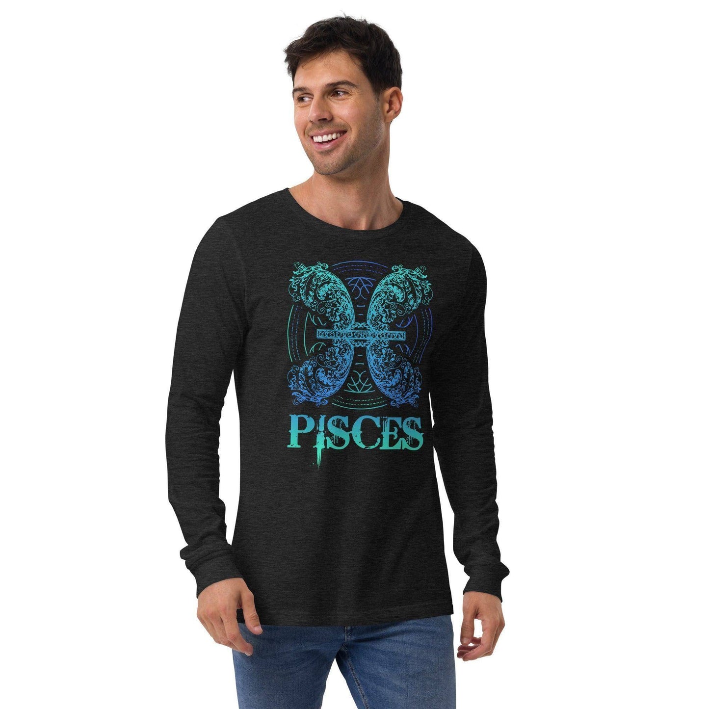 sternzeichen-fische-langarmshirt-langarmshirt-jlr-design-2 - JLR Design