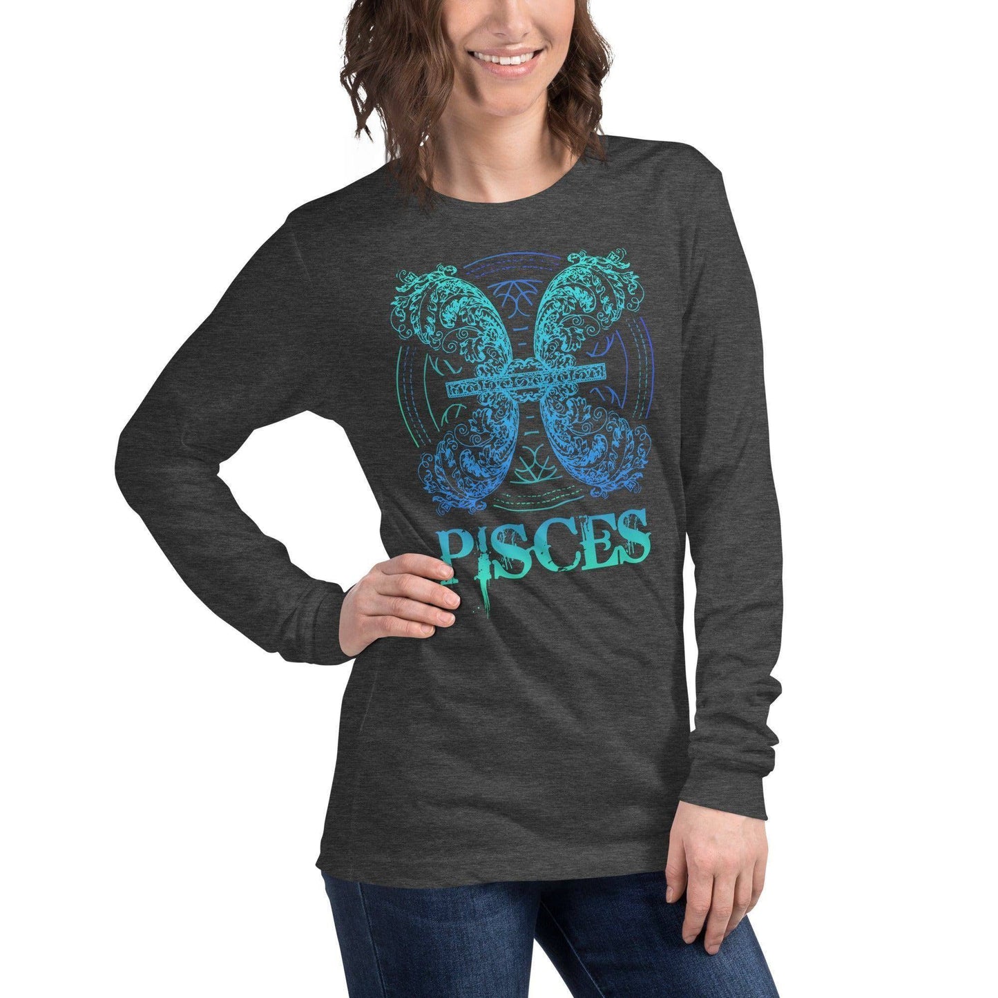 sternzeichen-fische-langarmshirt-langarmshirt-jlr-design-23 - JLR Design