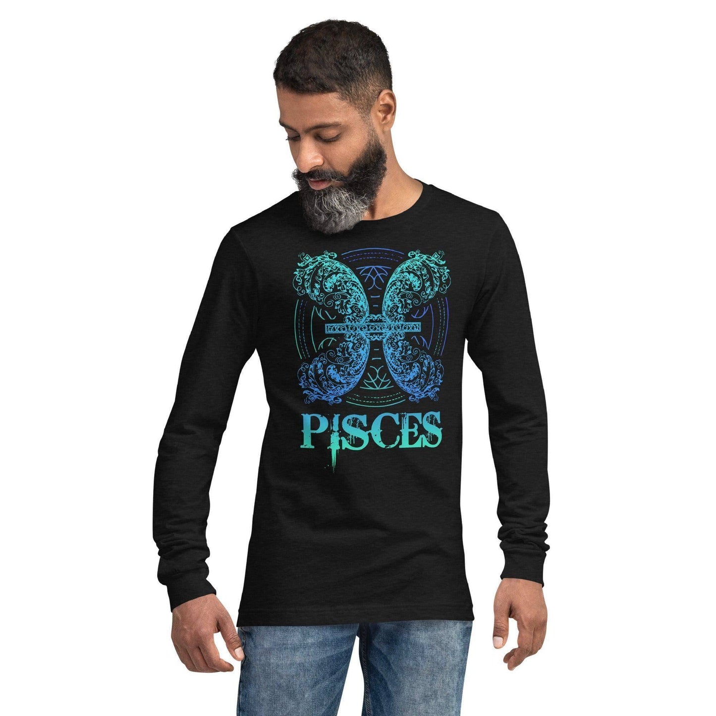 sternzeichen-fische-langarmshirt-langarmshirt-jlr-design-3 - JLR Design