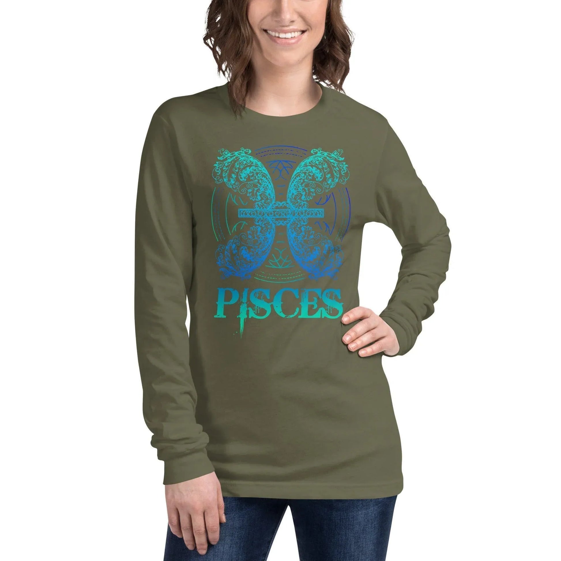 sternzeichen-fische-langarmshirt-langarmshirt-jlr-design-33 - JLR Design