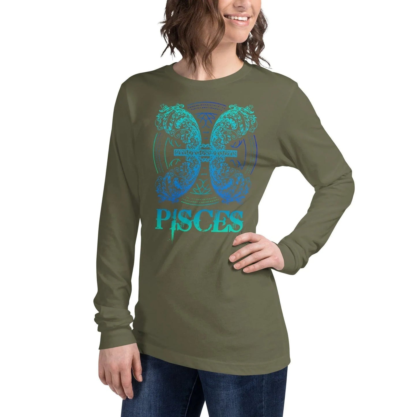 sternzeichen-fische-langarmshirt-langarmshirt-jlr-design-34 - JLR Design