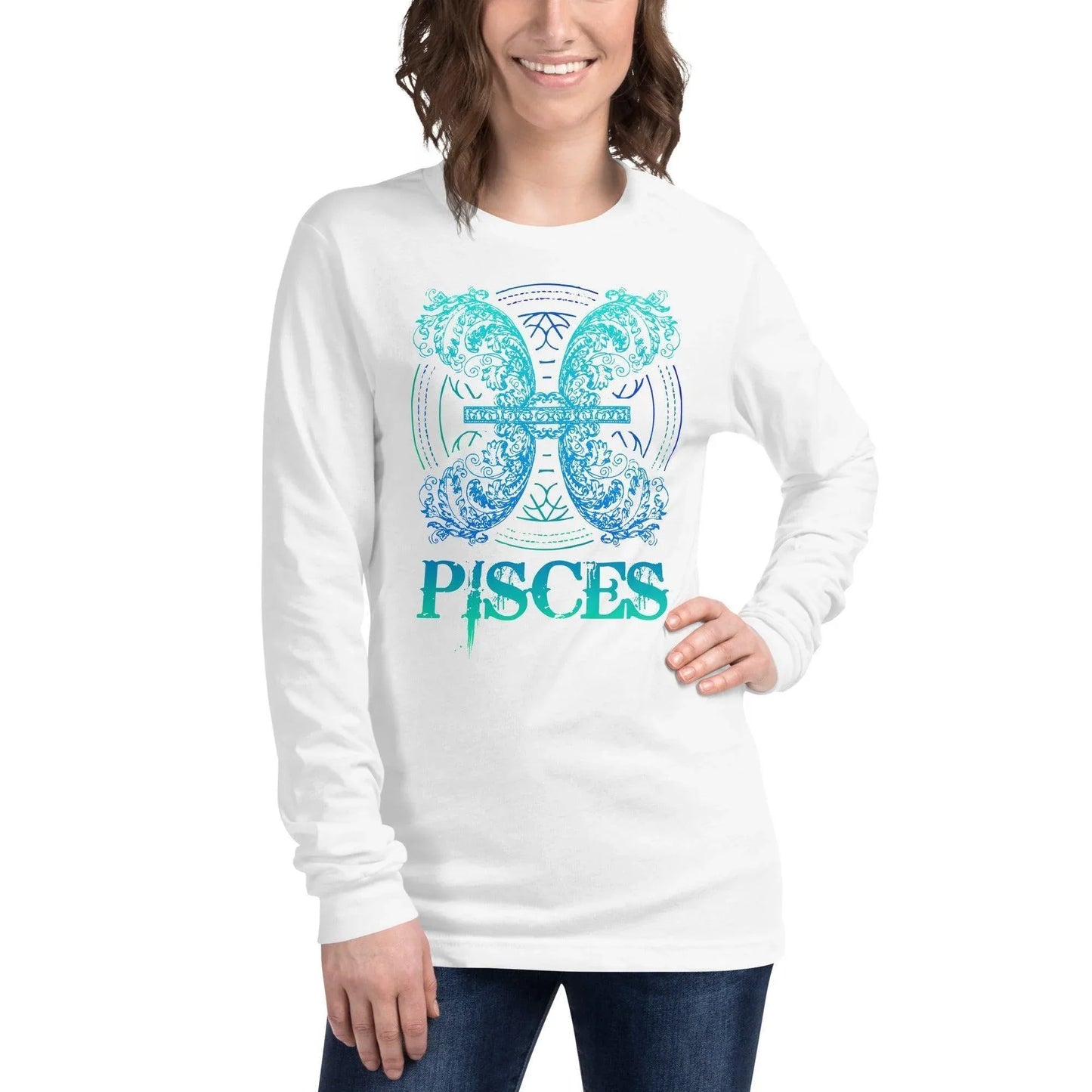sternzeichen-fische-langarmshirt-langarmshirt-jlr-design-42 - JLR Design