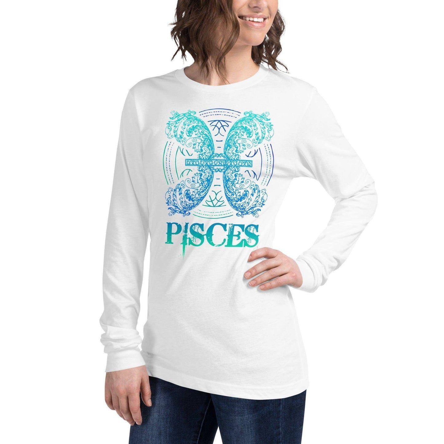 sternzeichen-fische-langarmshirt-langarmshirt-jlr-design-43 - JLR Design