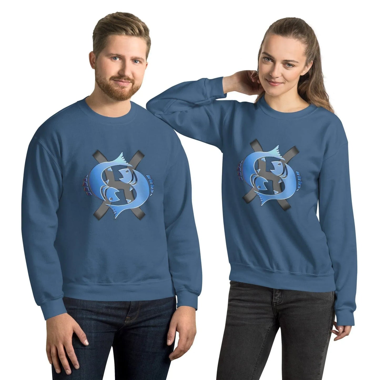 sternzeichen-fische-unisex-pullover-pullover-jlr-design-51111 - JLR Design