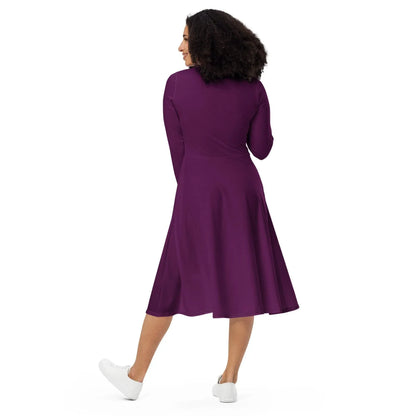 tyrian-purple-langarmliges-midikleid-midikleid-jlr-design-3 - JLR Design