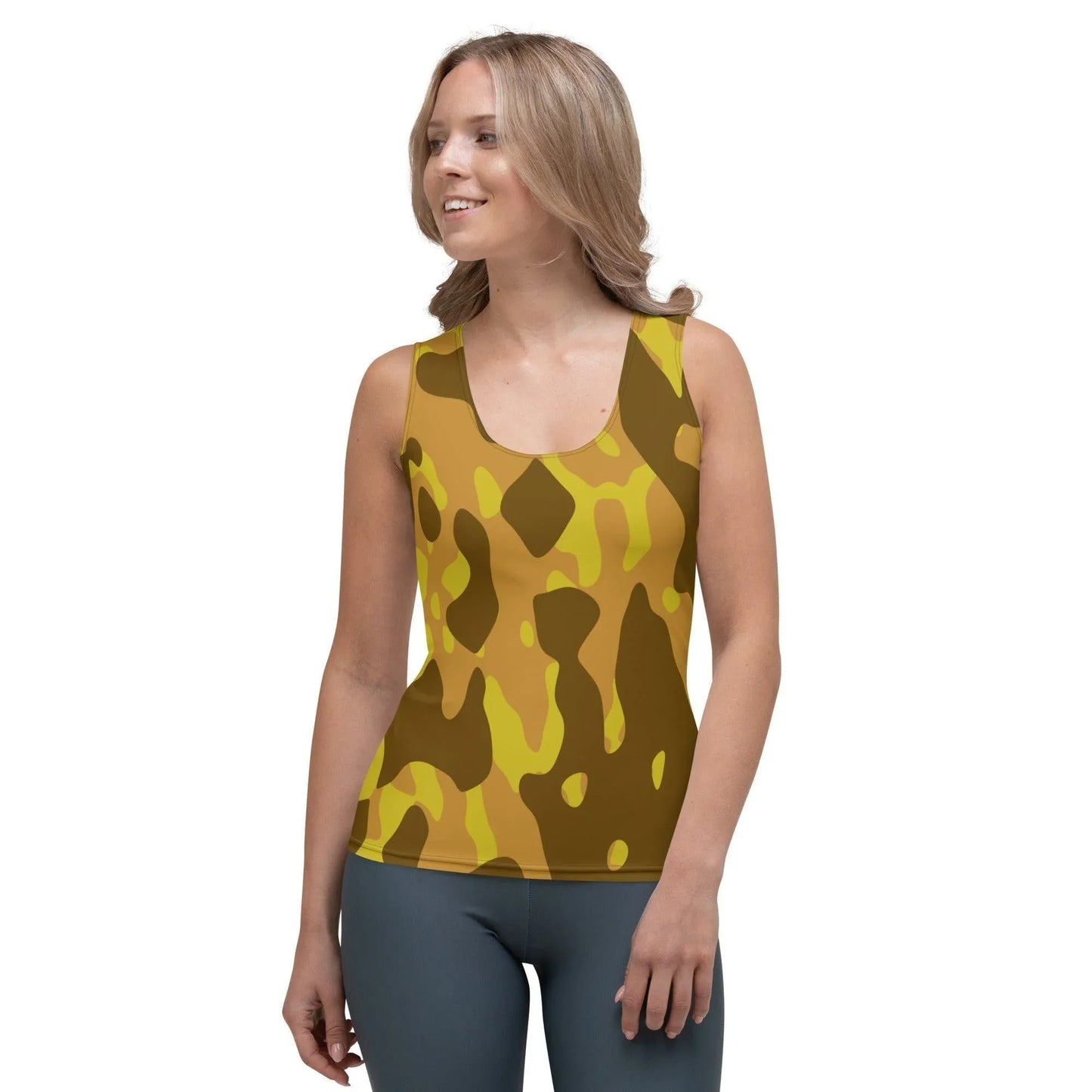 yellow-camouflage-damen-tank-top-tank-top-jlr-design-1 - JLR Design