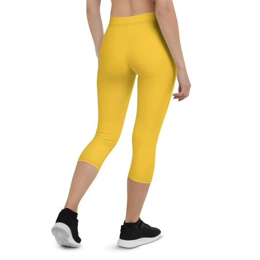 yellow-damen-capri-leggings-capri-leggings-jlr-design-1 - JLR Design