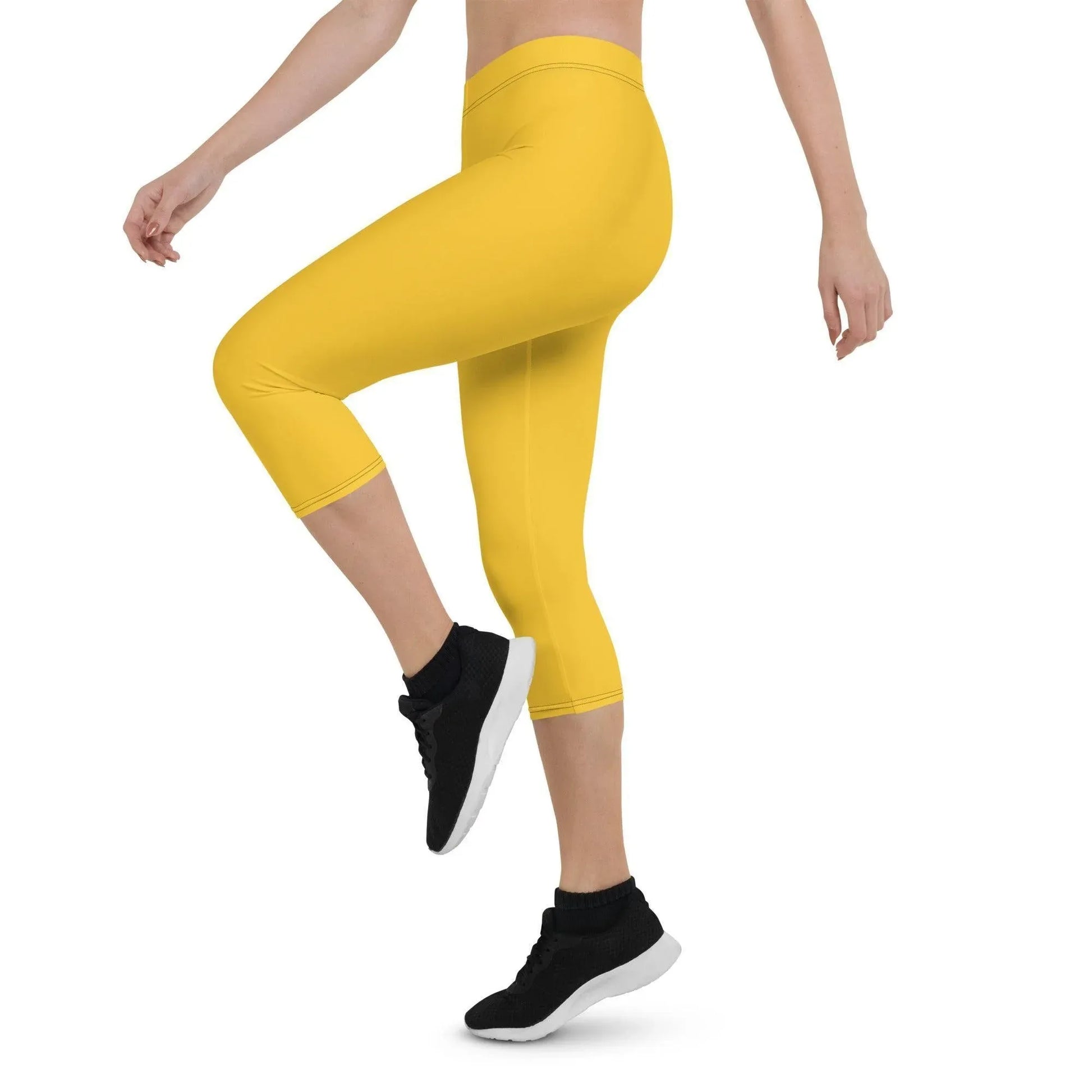 yellow-damen-capri-leggings-capri-leggings-jlr-design-3 - JLR Design